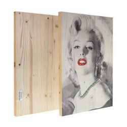 fotoquadro in legno fronte e retro stampato