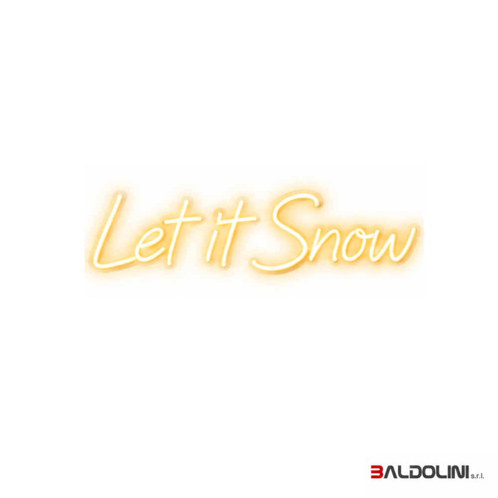 Scritta LED Let it Snow | Decorazioni Luminose per Natale